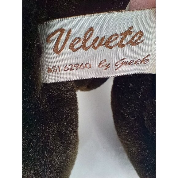 Velvets Teddy Bear Brown Plush Greek 62960 Sitting Soft Stuffed Animal 8 Inch - Picture 7 of 10
